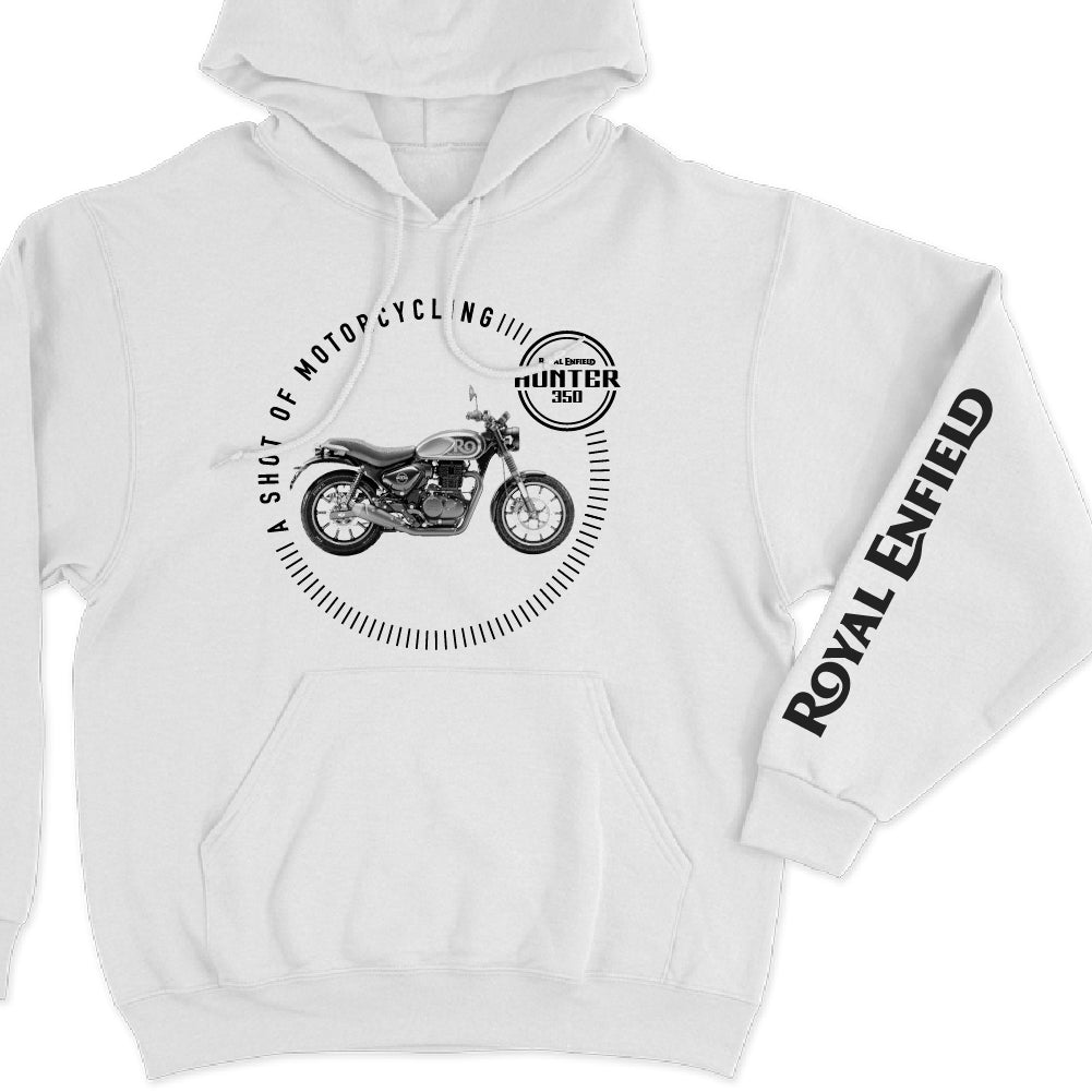 Hunter 350 black - A shot of motorcycling