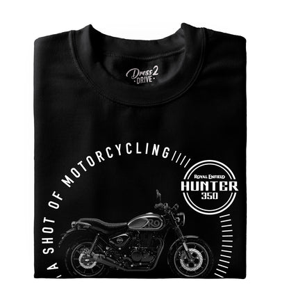 Hunter 350 black - A shot of motorcycling