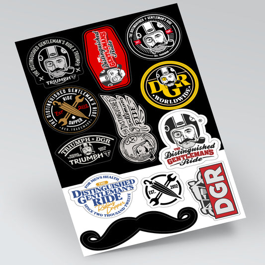 DGR by Triumph Sticker Pack