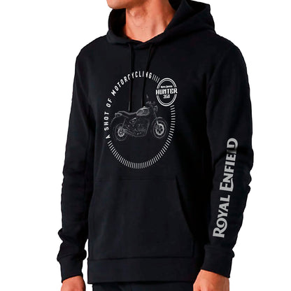 Hunter 350 black - A shot of motorcycling