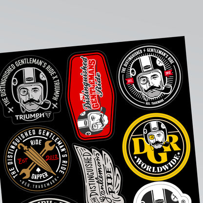 DGR by Triumph Sticker Pack