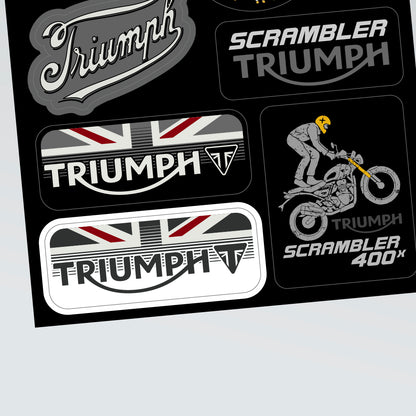 TRIUMPH Scrambler 400 sticker pack
