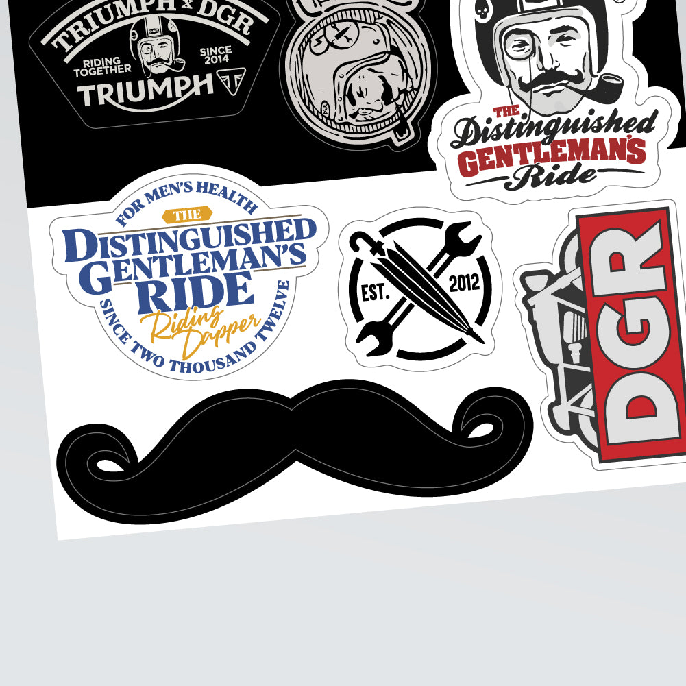 DGR by Triumph Sticker Pack