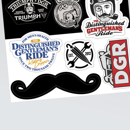 DGR by Triumph Sticker Pack