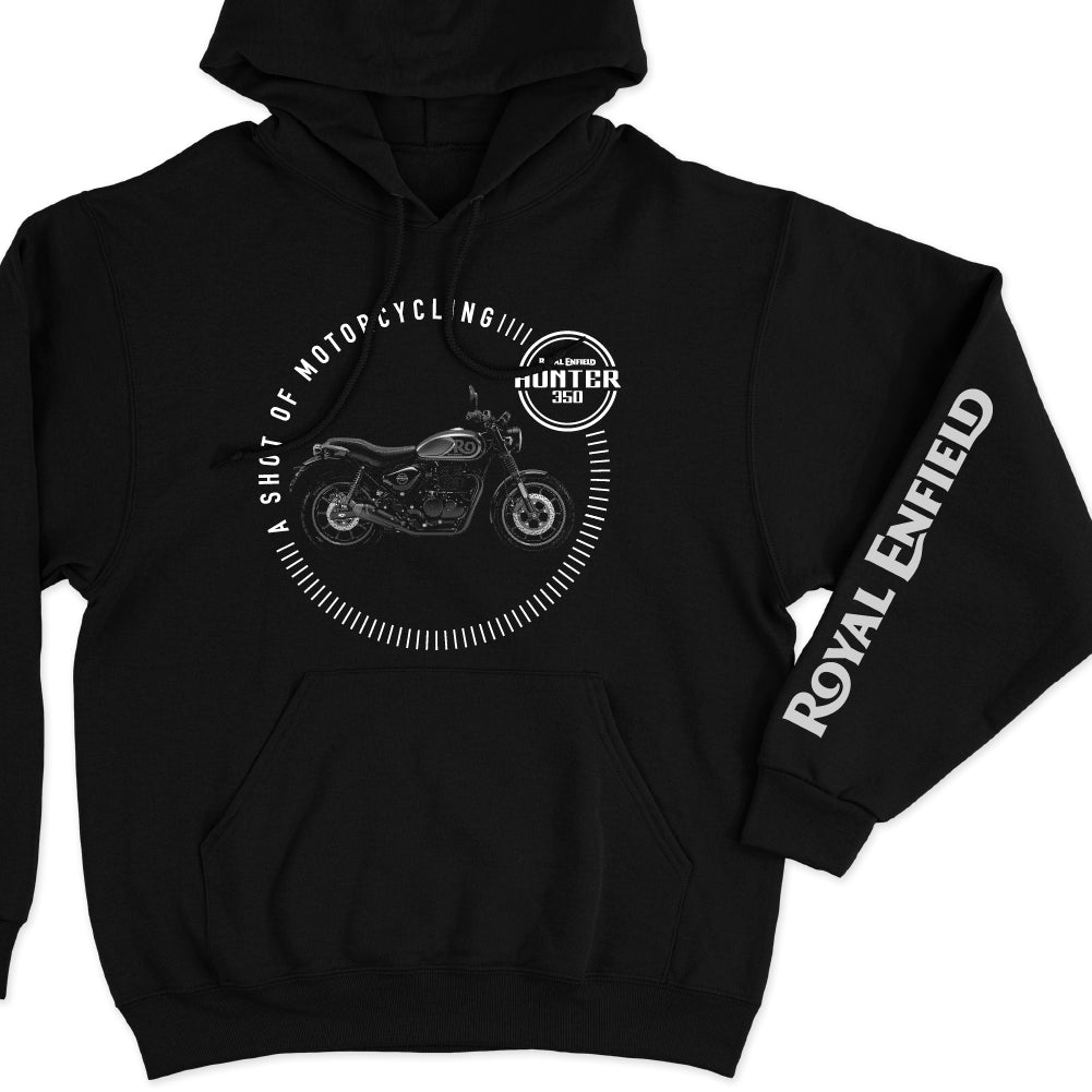 Hunter 350 black - A shot of motorcycling