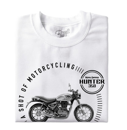 Hunter 350 black - A shot of motorcycling