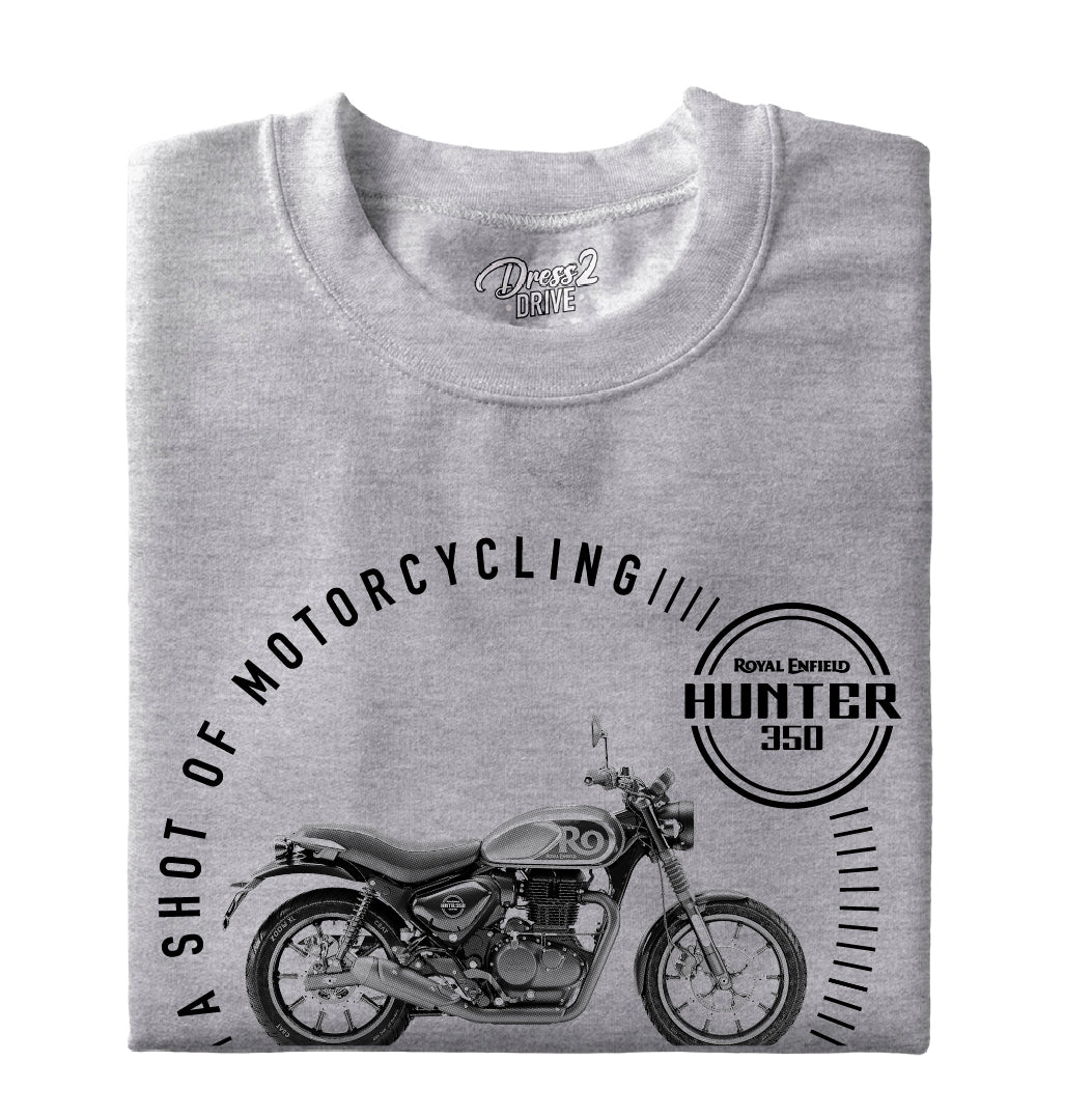 Hunter 350 black - A shot of motorcycling