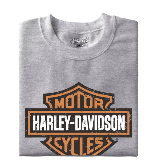 H-D logo grunge / Gris / Talla L hombre / SALE