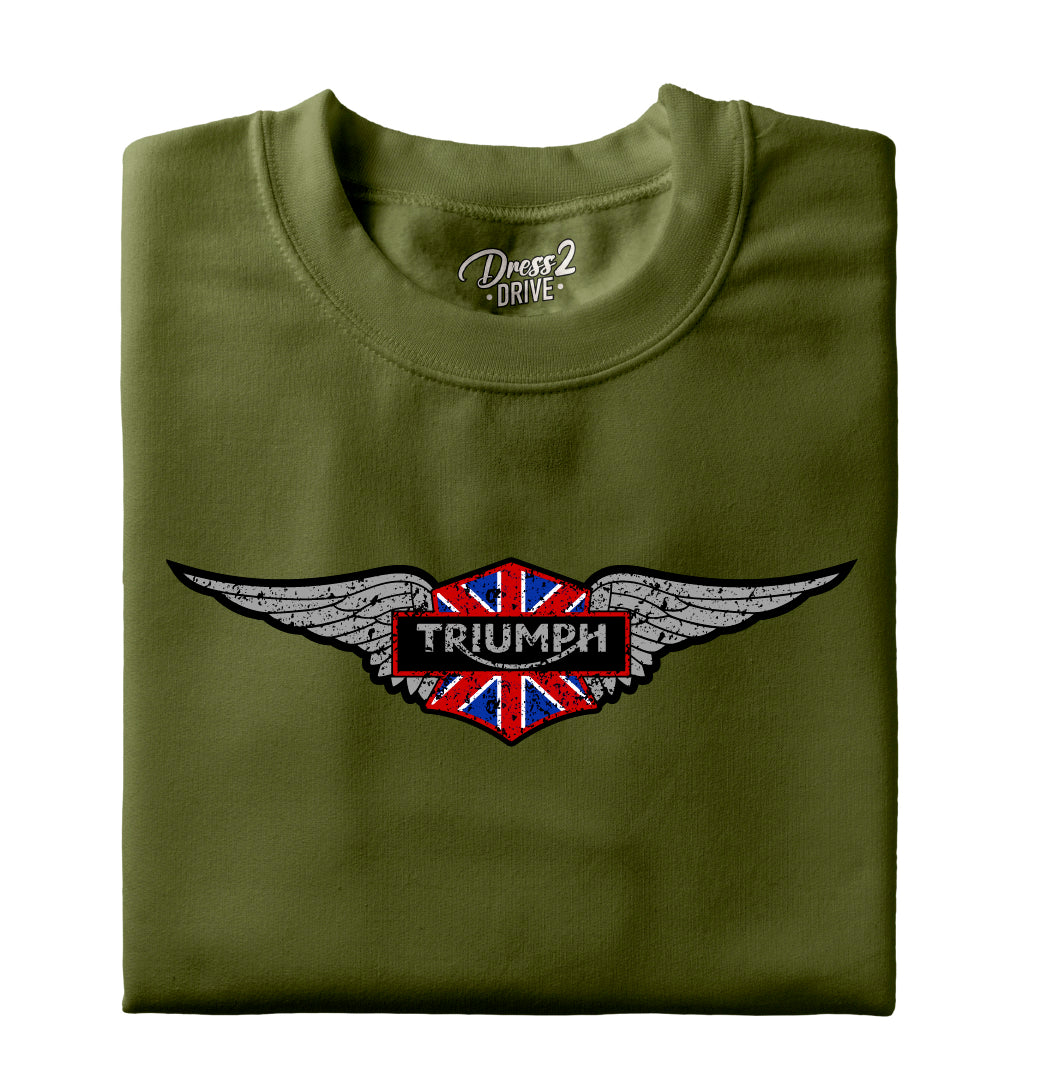 Triumph Wings grunge logo